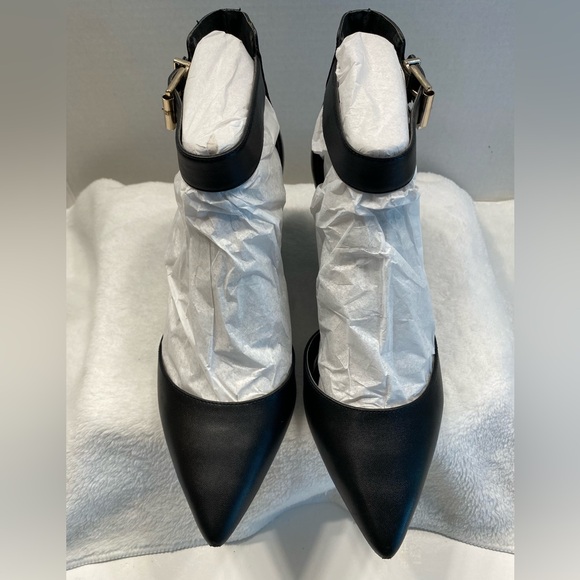 Sz 9 BCBGeneration BG-Tempest Black Vintage Devon Leather High Heel Wedge… - Picture 2 of 16